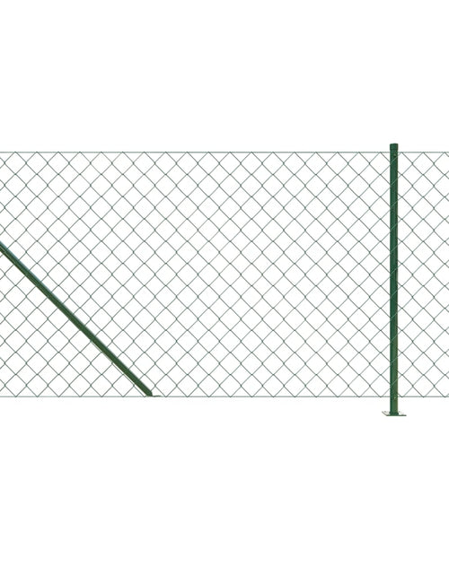 Загрузите изображение в средство просмотра галереи, Gard plasă de sârmă cu bordură, verde, 0,8x10 m Lando - Lando
