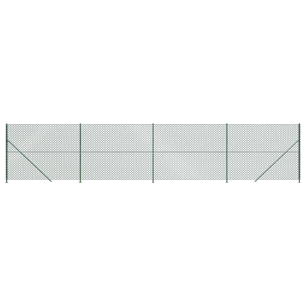 Gard plasă de sârmă cu bordură, verde, 2x10 m Lando - Lando