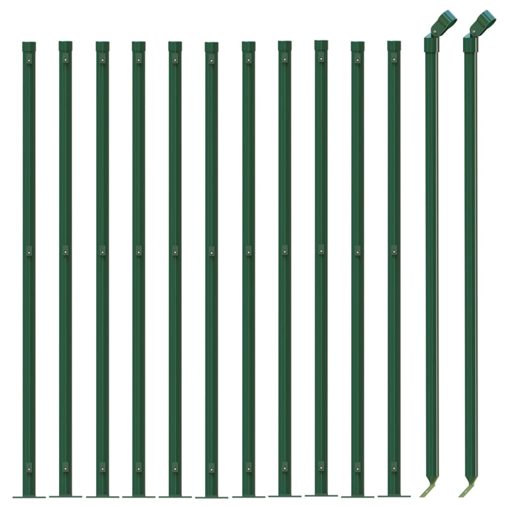 Gard plasă de sârmă cu bordură, verde, 1x25 m Lando - Lando