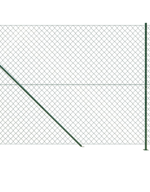 Загрузите изображение в средство просмотра галереи, Gard plasă de sârmă cu bordură, verde, 1,6x25 m Lando - Lando
