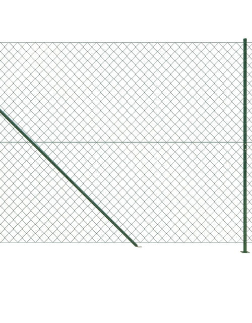 Încărcați imaginea în vizualizatorul Galerie, Gard plasă de sârmă cu bordură, verde, 1,8x25 m Lando - Lando
