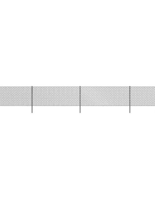 Загрузите изображение в средство просмотра галереи, Gard plasă de sârmă, antracit, 0,8x10 m Lando - Lando
