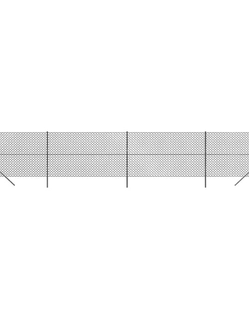 Încărcați imaginea în vizualizatorul Galerie, Gard plasă de sârmă, antracit, 1,8x10 m Lando - Lando
