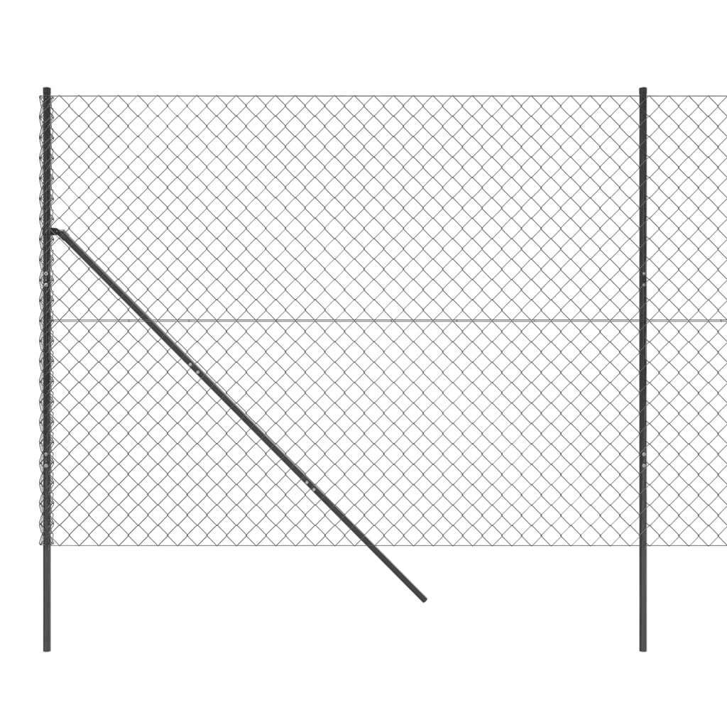 Gard plasă de sârmă, antracit, 2,2x10 m Lando - Lando