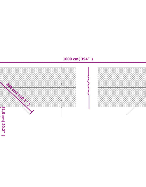 Загрузите изображение в средство просмотра галереи, Gard plasă de sârmă, antracit, 2,2x10 m Lando - Lando
