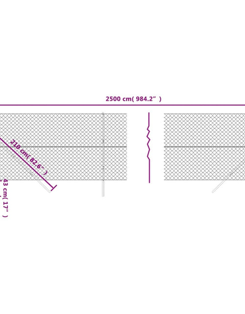 Încărcați imaginea în vizualizatorul Galerie, Gard plasă de sârmă, antracit, 1,6x25 m Lando - Lando

