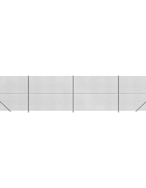Încărcați imaginea în vizualizatorul Galerie, Gard plasă de sârmă cu bordură, antracit, 1,8x10 m Lando - Lando
