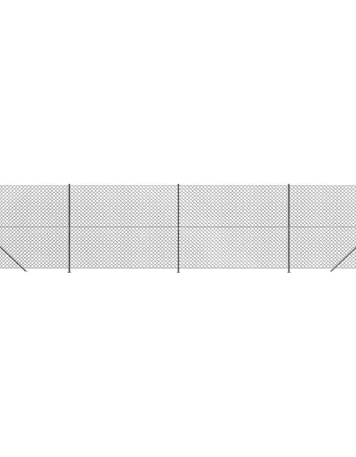 Загрузите изображение в средство просмотра галереи, Gard plasă de sârmă cu bordură, antracit, 2x10 m Lando - Lando
