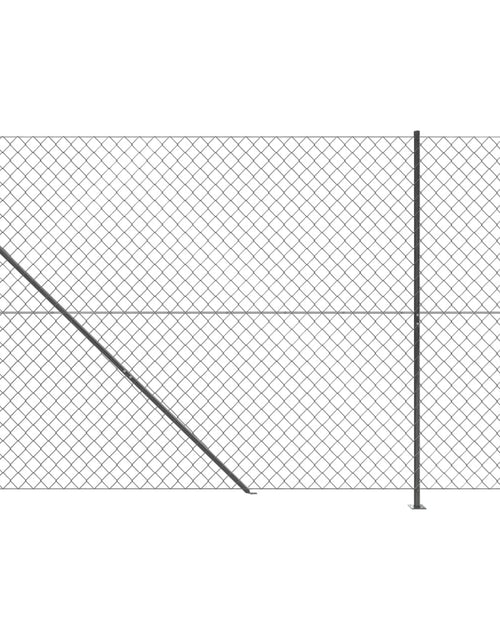 Загрузите изображение в средство просмотра галереи, Gard plasă de sârmă cu bordură, antracit, 2x10 m Lando - Lando
