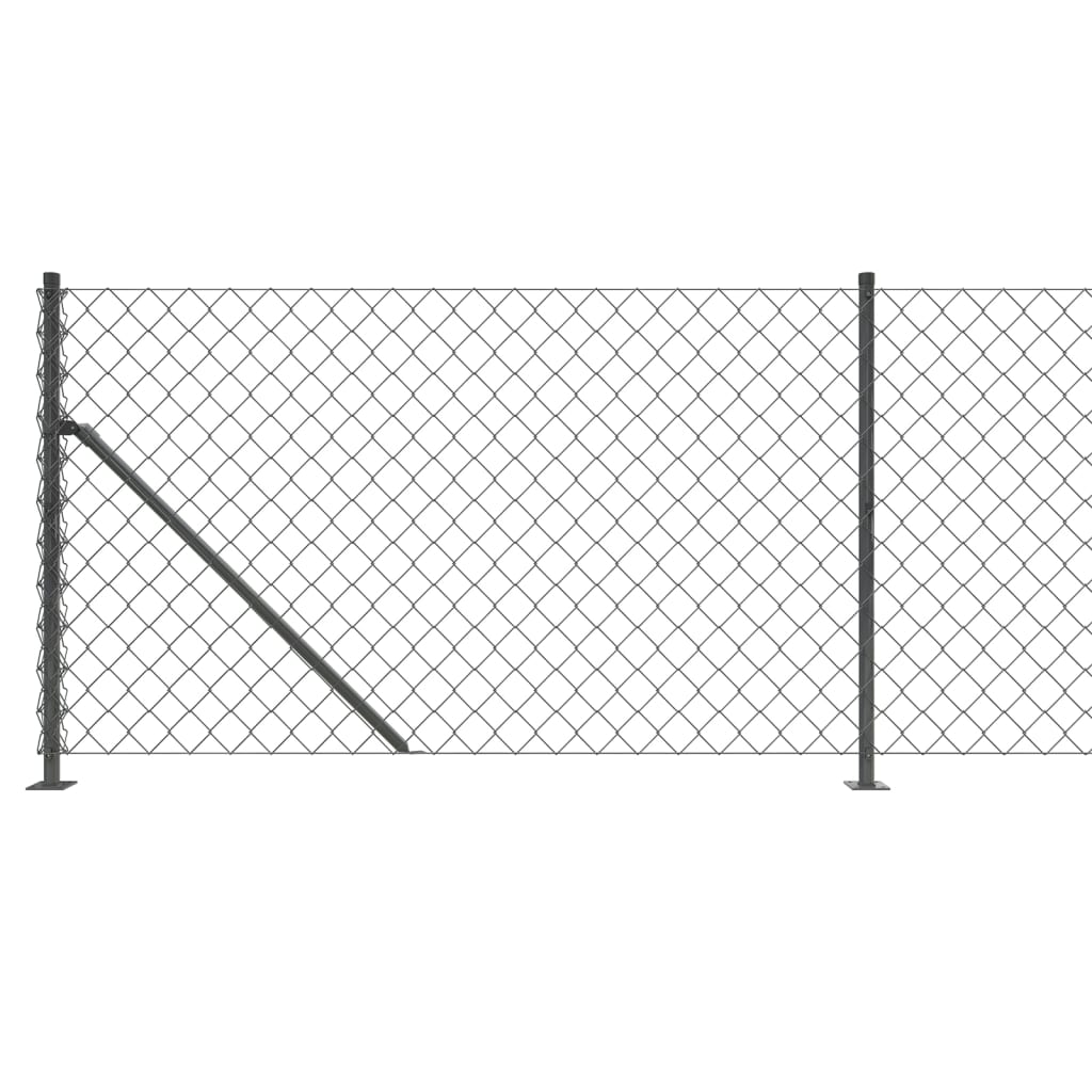 Gard plasă de sârmă cu bordură, antracit, 1x25 m Lando - Lando