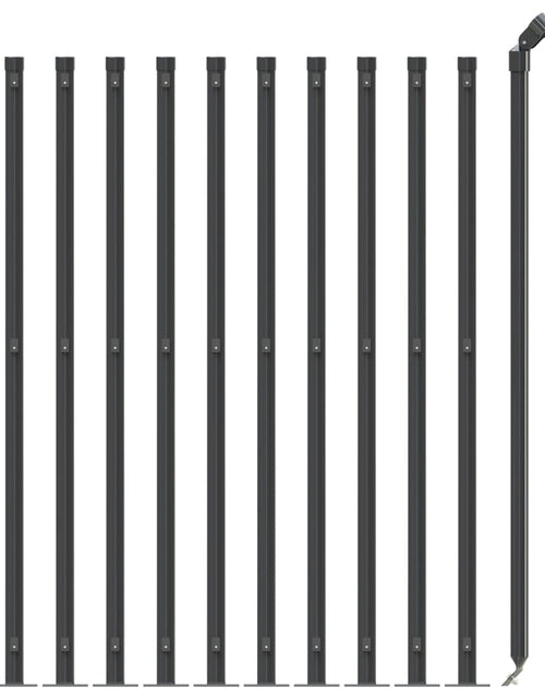 Încărcați imaginea în vizualizatorul Galerie, Gard plasă de sârmă cu bordură, antracit, 1,1x25 m Lando - Lando
