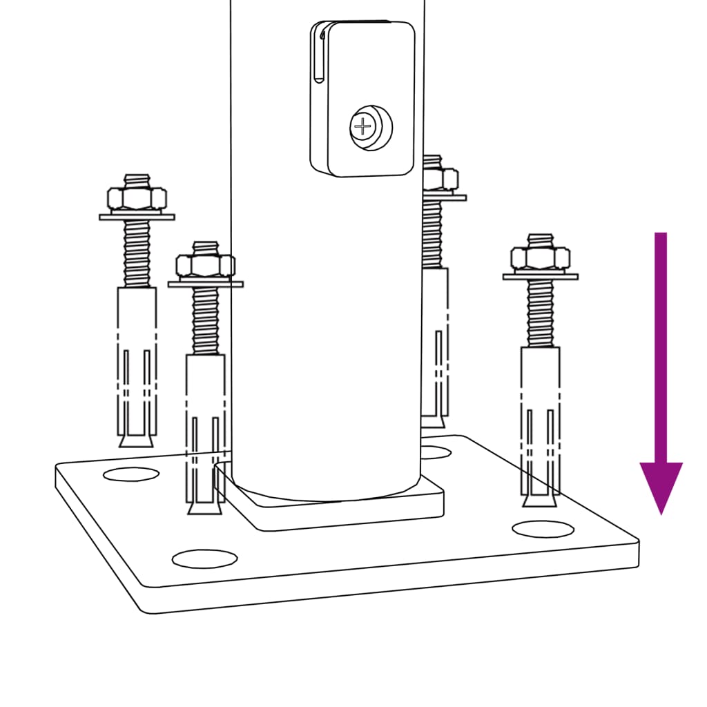 Gard plasă de sârmă cu bordură, antracit, 2,2x25 m Lando - Lando