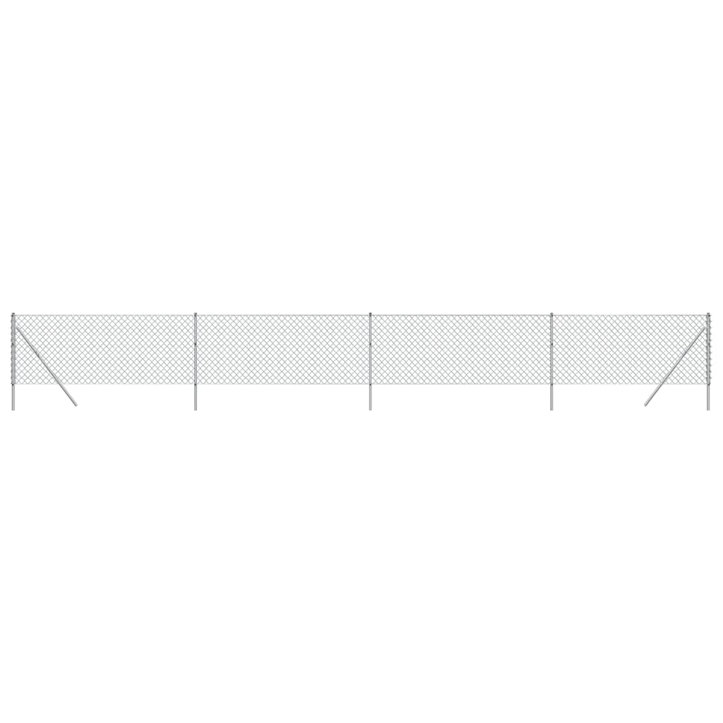 Gard de plasă de sârmă, argintiu, 1,1x10 m Lando - Lando