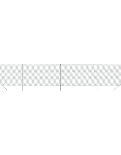 Încărcați imaginea în vizualizatorul Galerie, Gard de plasă de sârmă, argintiu, 1,4x10 m Lando - Lando
