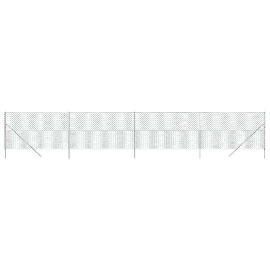 Gard de plasă de sârmă, argintiu, 1,4x10 m Lando - Lando