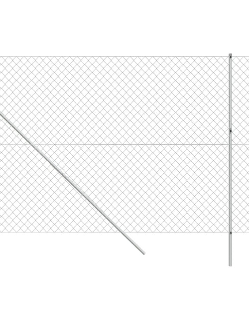 Încărcați imaginea în vizualizatorul Galerie, Gard de plasă de sârmă, argintiu, 1,4x10 m Lando - Lando
