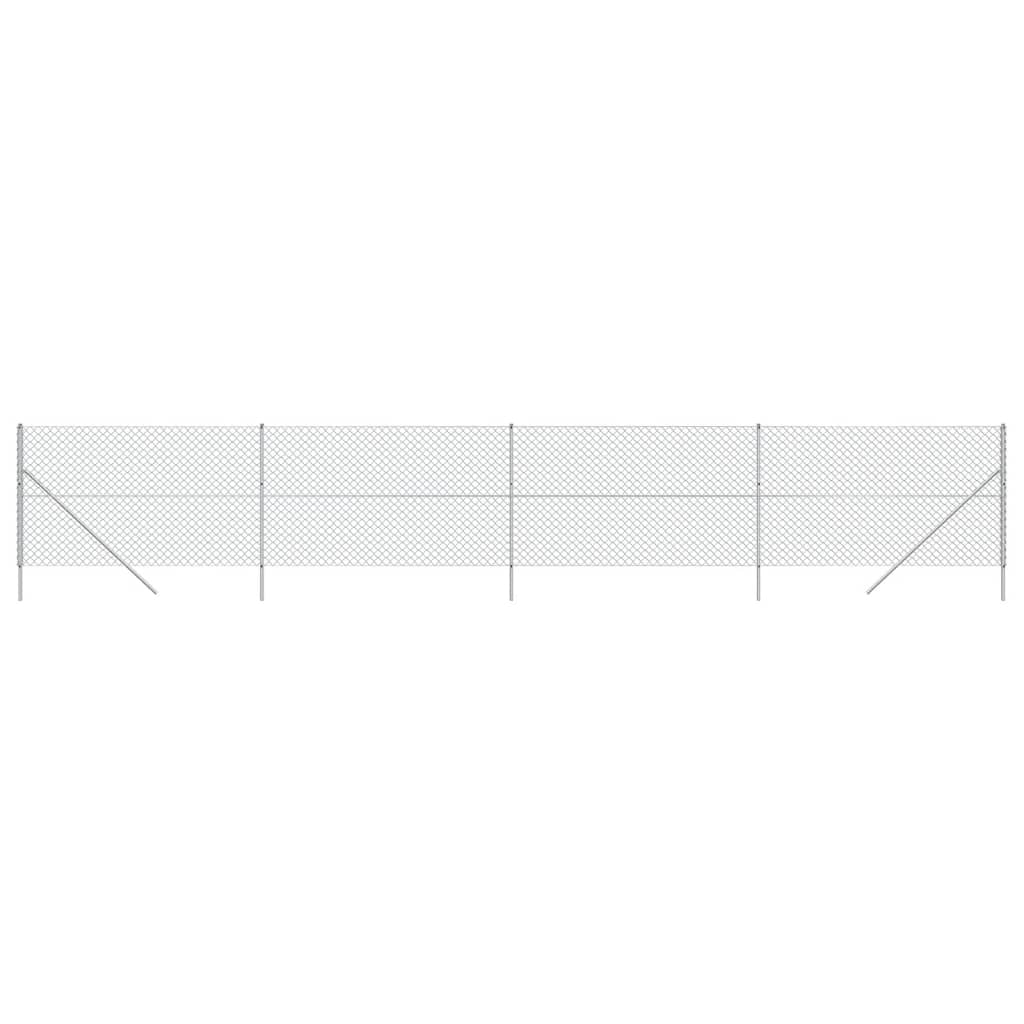 Gard de plasă de sârmă, argintiu, 1,8x10 m Lando - Lando