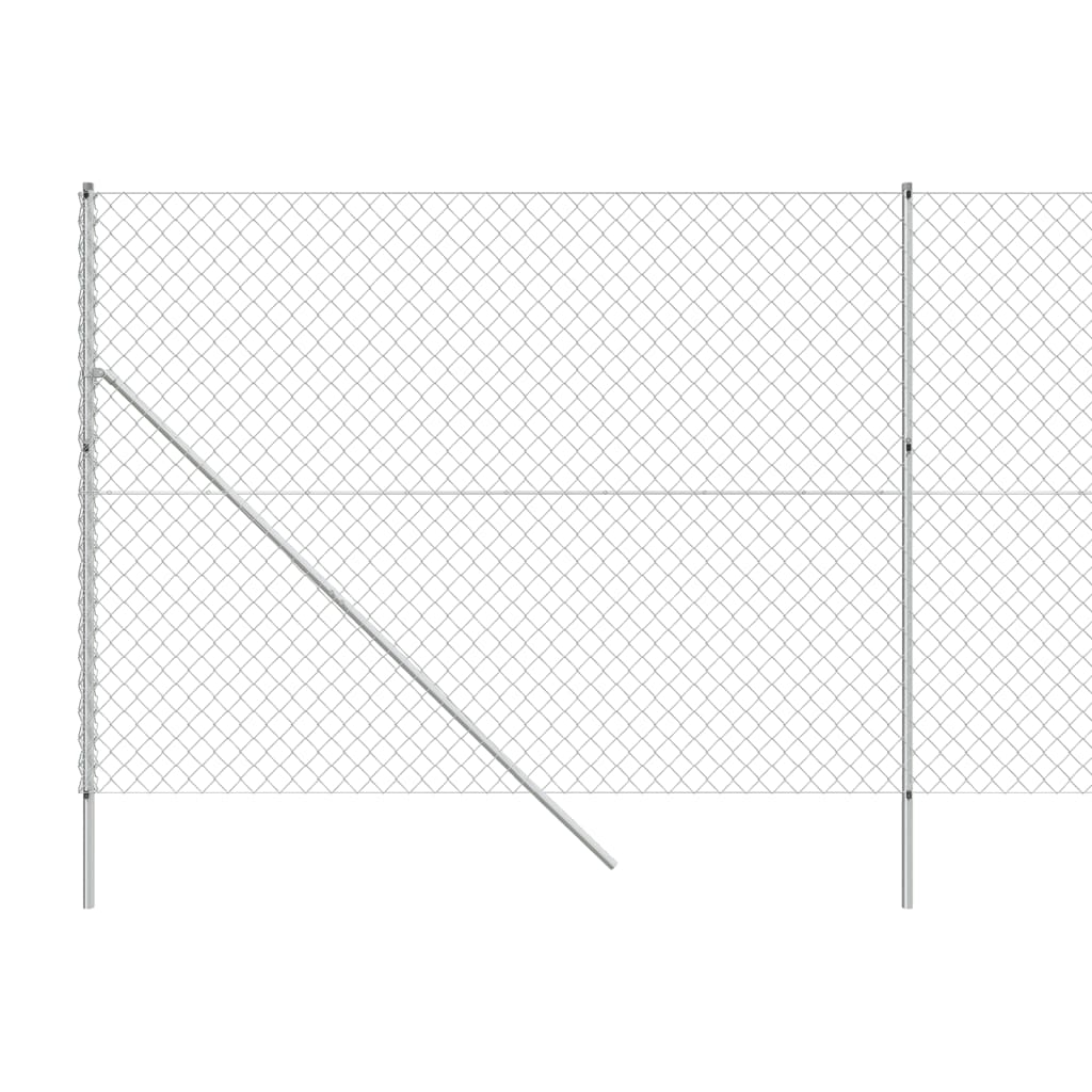 Gard de plasă de sârmă, argintiu, 1,8x10 m Lando - Lando
