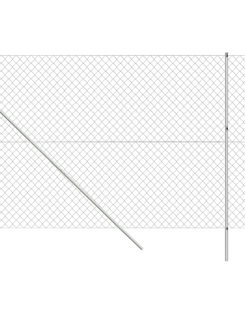 Încărcați imaginea în vizualizatorul Galerie, Gard de plasă de sârmă, argintiu, 2,2x10 m Lando - Lando
