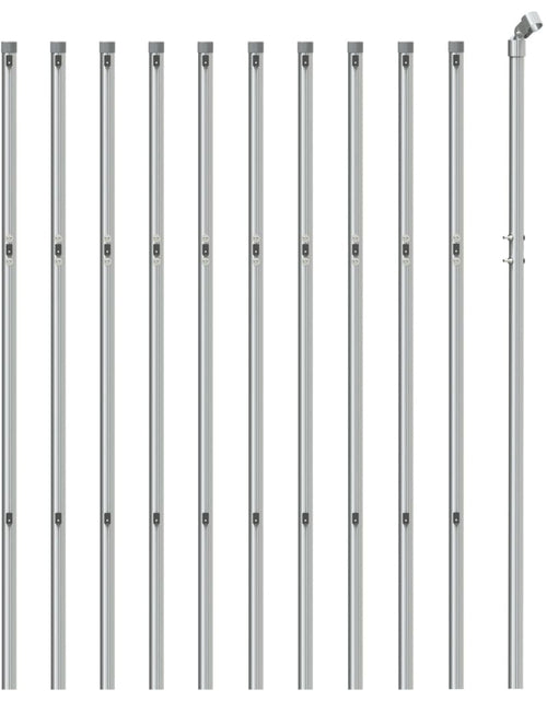 Încărcați imaginea în vizualizatorul Galerie, Gard de plasă de sârmă, argintiu, 0,8x25 m Lando - Lando
