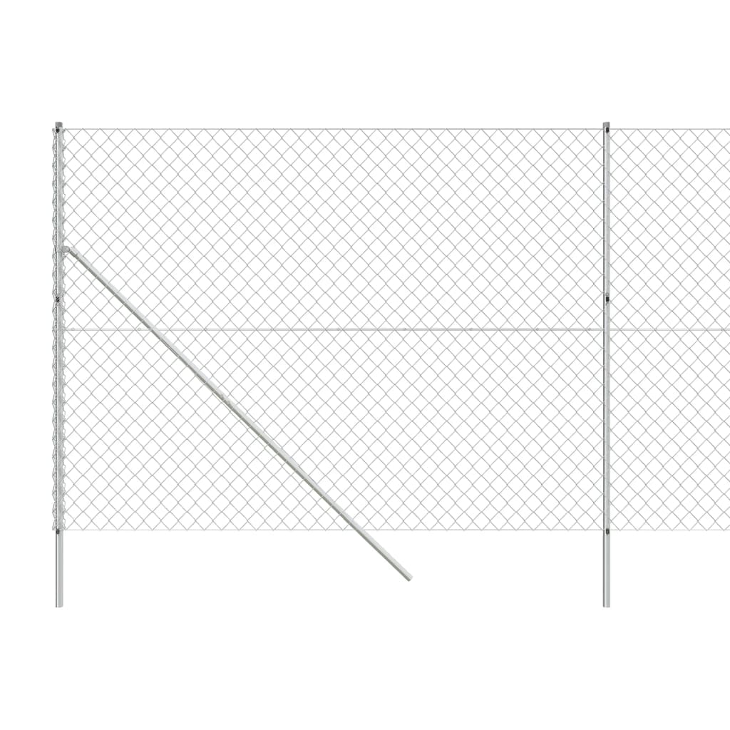 Gard de plasă de sârmă, argintiu, 1,4x25 m Lando - Lando
