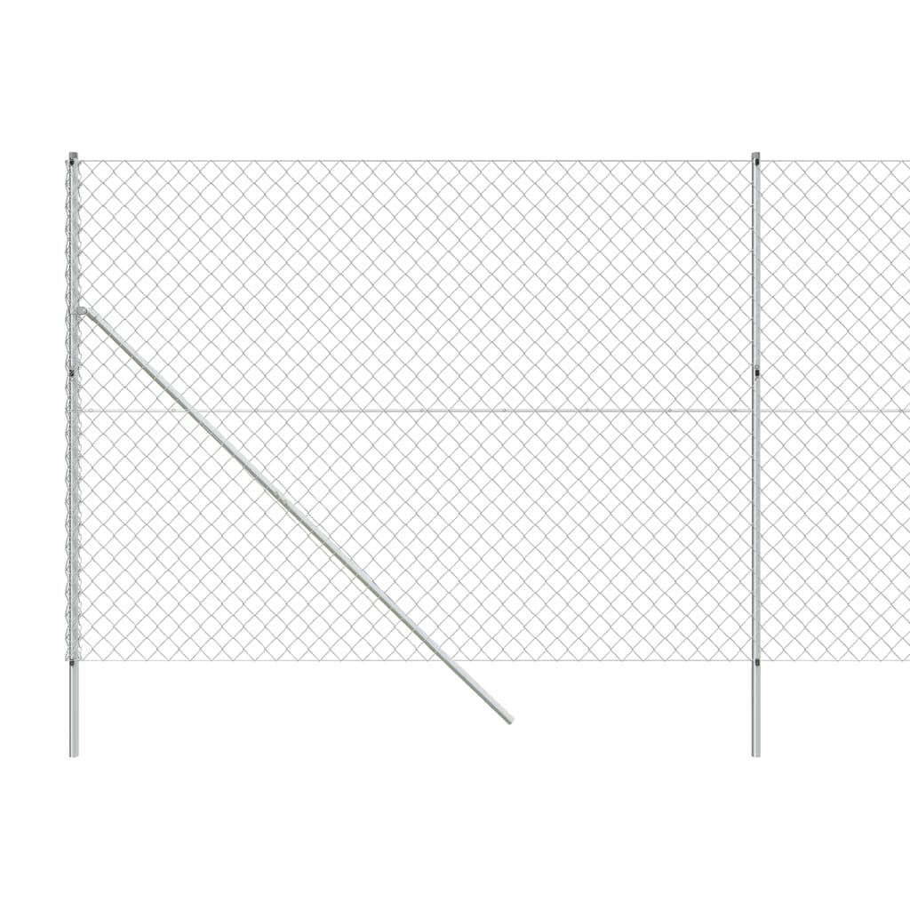 Gard de plasă de sârmă, argintiu, 1,6x25 m Lando - Lando