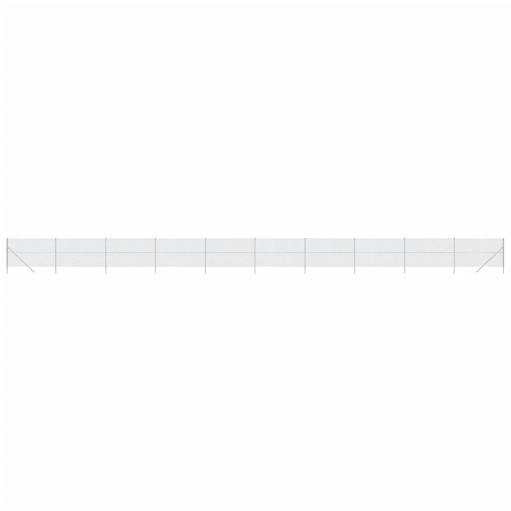 Gard de plasă de sârmă, argintiu, 2x25 m Lando - Lando