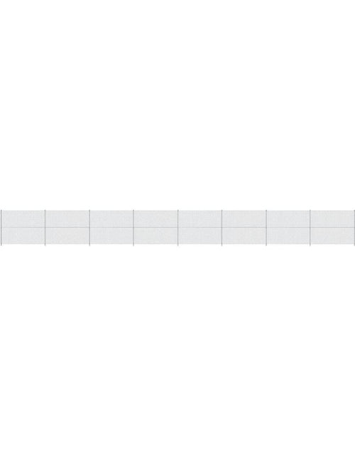 Загрузите изображение в средство просмотра галереи, Gard plasă de sârmă cu bordură, argintiu, 1,6x25 m Lando - Lando
