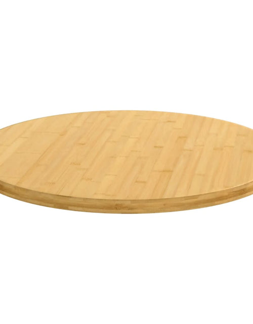 Încărcați imaginea în vizualizatorul Galerie, Blat de masă, Ø70x2,5 cm, bambus - Lando
