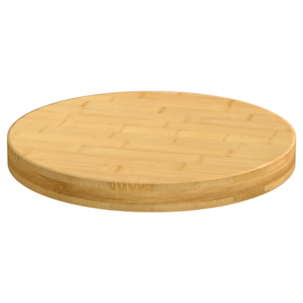 Blat de masă, Ø30x4 cm, bambus - Lando