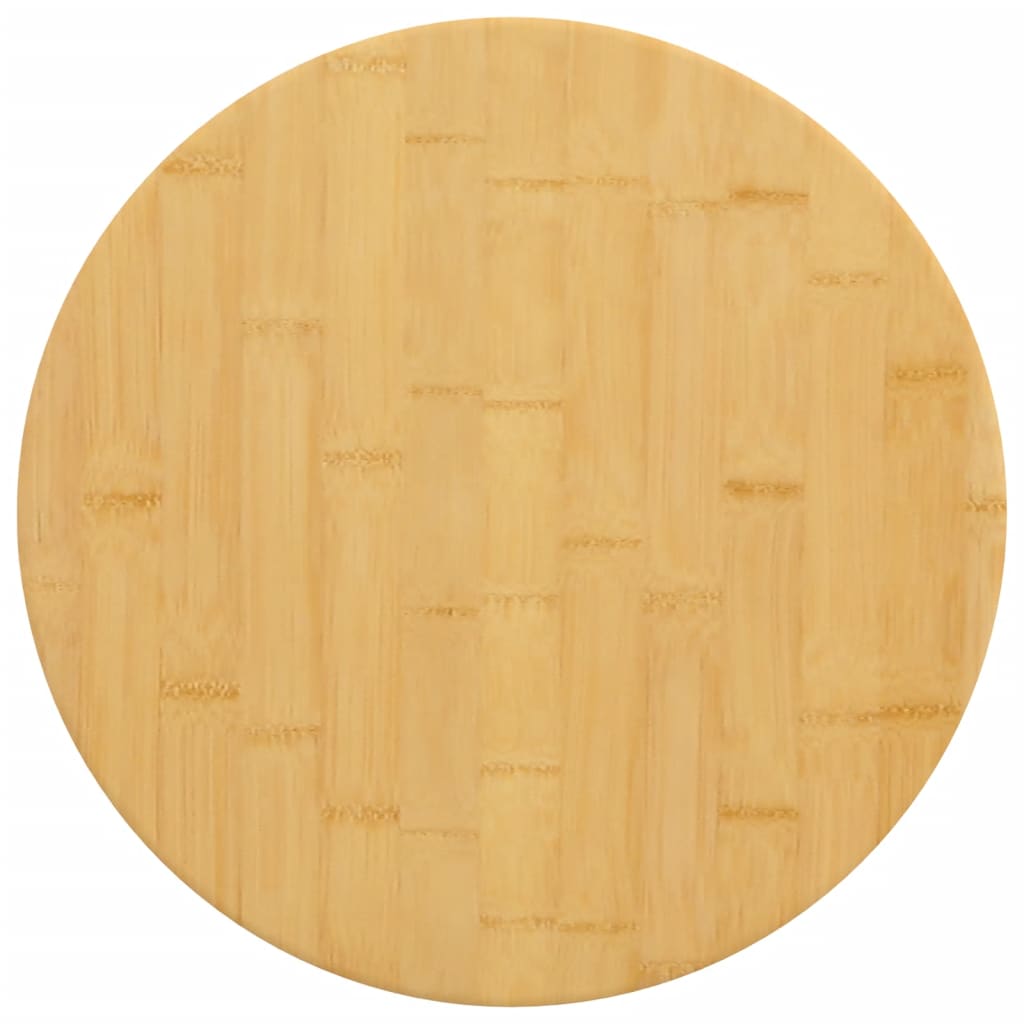 Blat de masă, Ø50x4 cm, bambus - Lando