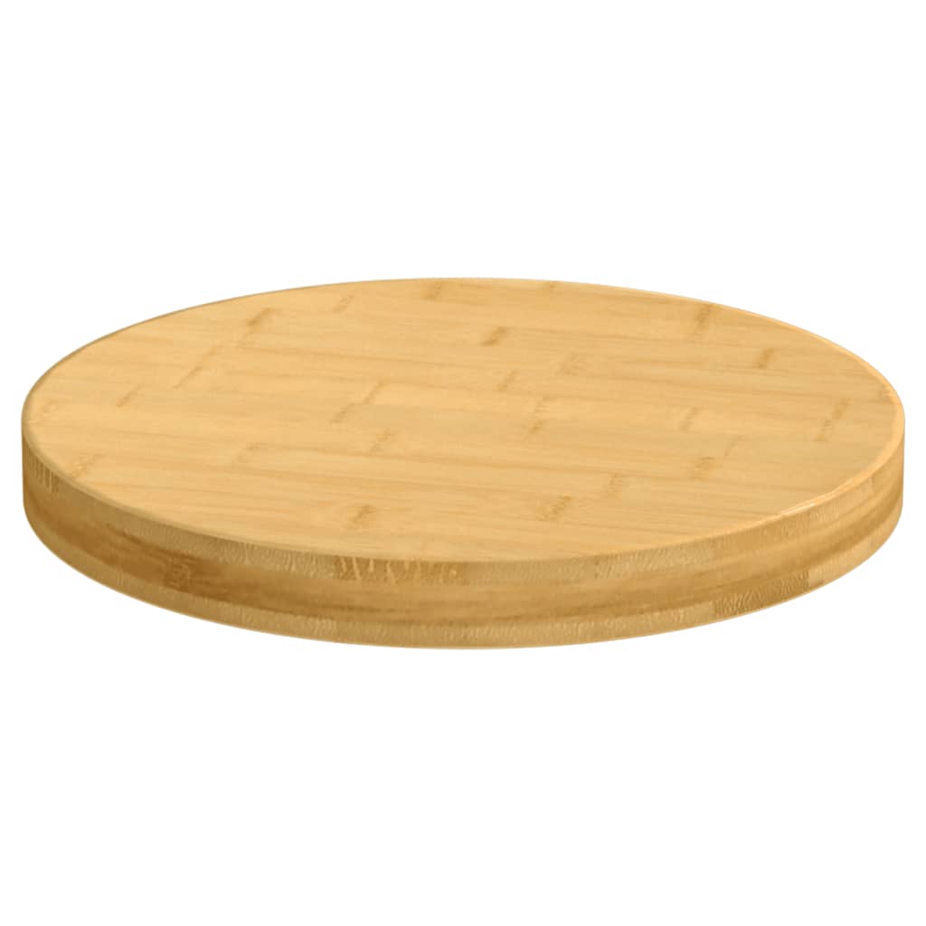Blat de masă, Ø50x4 cm, bambus - Lando