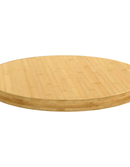 Încărcați imaginea în vizualizatorul Galerie, Blat de masă, Ø60x4 cm, bambus - Lando
