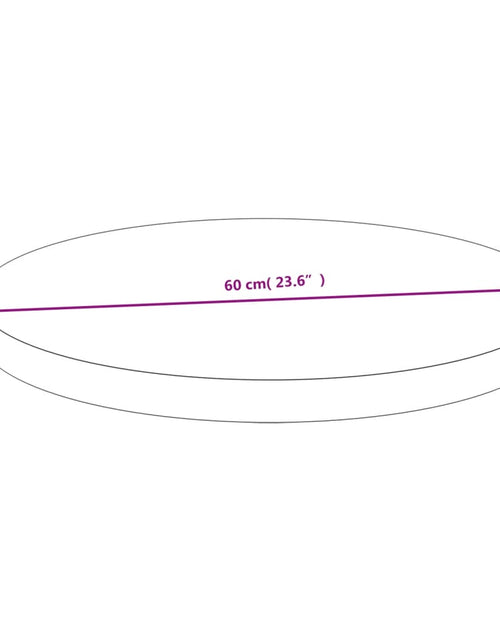 Загрузите изображение в средство просмотра галереи, Blat de masă, Ø60x4 cm, bambus - Lando
