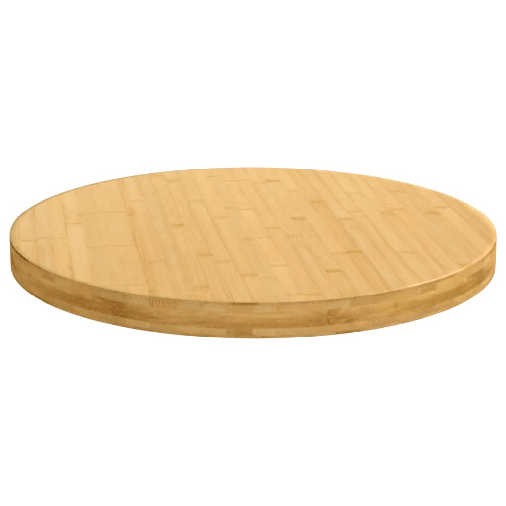 Blat de masă, Ø90x4 cm, bambus - Lando
