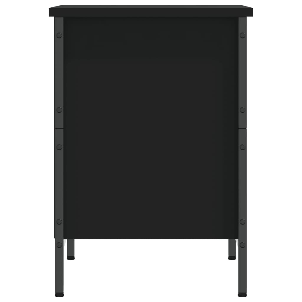 Dulap pentru pantofi, negru, 38x35x50 cm, lemn compozit Lando - Lando