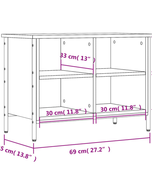 Загрузите изображение в средство просмотра галереи, Pantofar, stejar fumuriu, 69x35x50 cm, lemn compozit Lando - Lando
