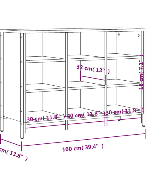 Загрузите изображение в средство просмотра галереи, Pantofar, stejar sonoma, 100x35x70 cm, lemn compozit Lando - Lando
