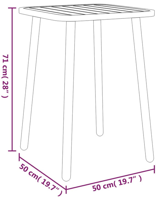 Загрузите изображение в средство просмотра галереи, Masă de grădină, antracit, 50x50x71 cm, oțel - Lando
