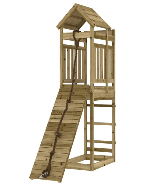 Загрузите изображение в средство просмотра галереи, Căsuță de joacă cu perete de cățărat, lemn de pin impregnat - Lando
