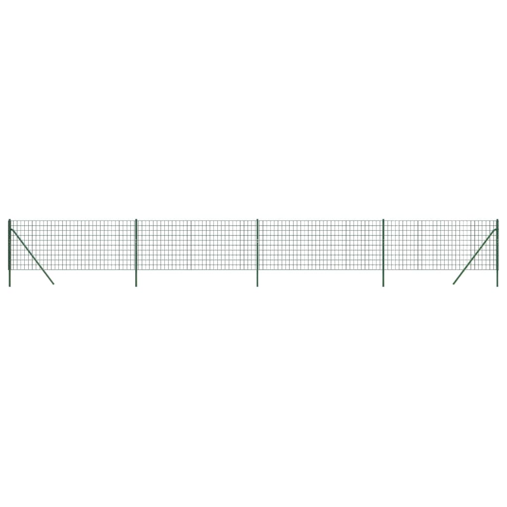 Gard plasă de sârmă, verde, 1x10 m, oțel galvanizat Lando - Lando