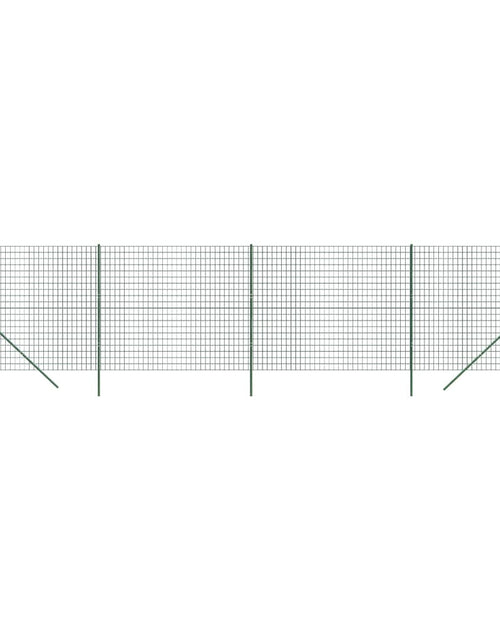 Încărcați imaginea în vizualizatorul Galerie, Gard plasă de sârmă, verde, 1,6x10 m, oțel galvanizat Lando - Lando

