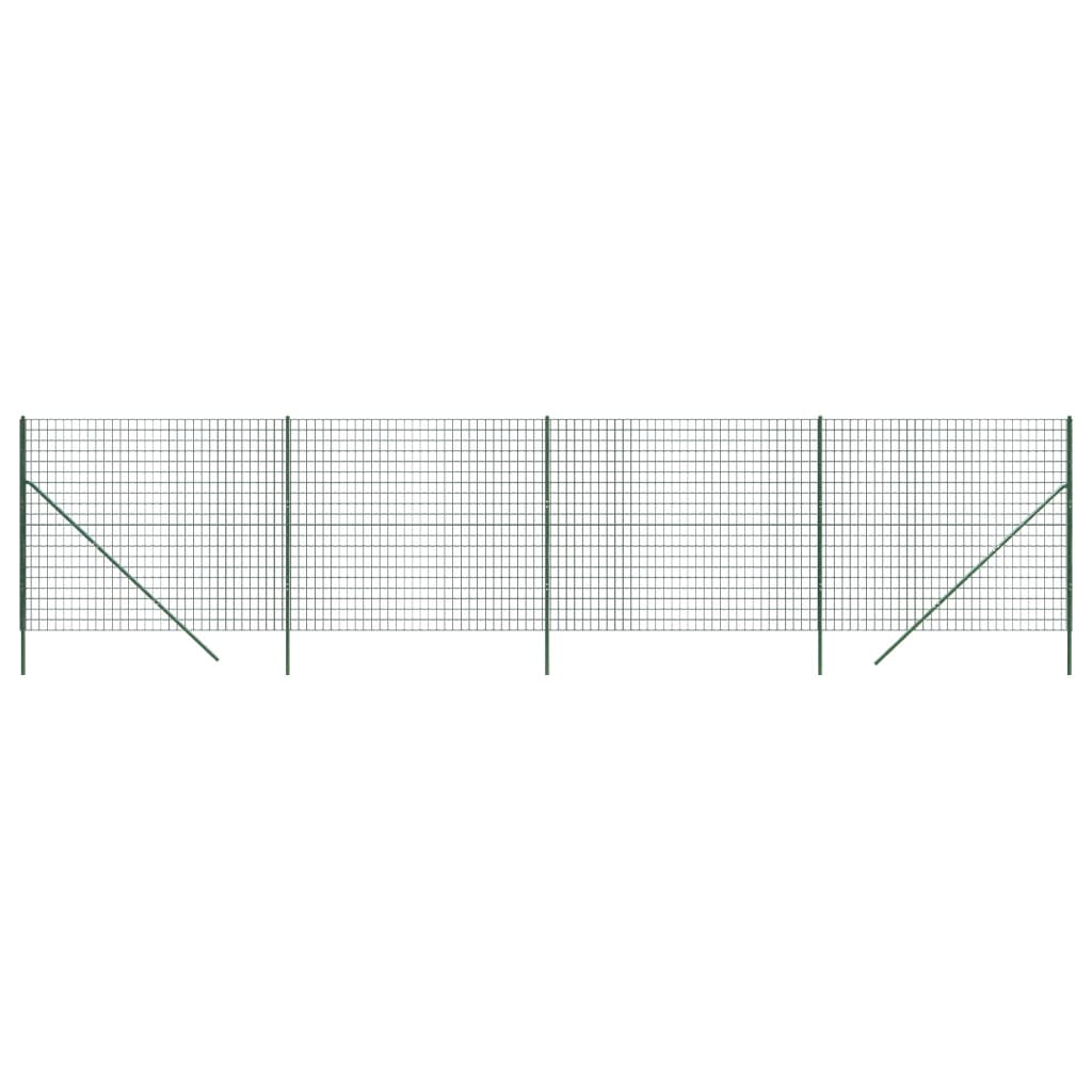 Gard plasă de sârmă, verde, 1,8x10 m, oțel galvanizat Lando - Lando