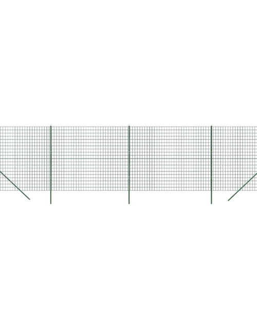 Загрузите изображение в средство просмотра галереи, Gard plasă de sârmă, verde, 2x10 m, oțel galvanizat Lando - Lando
