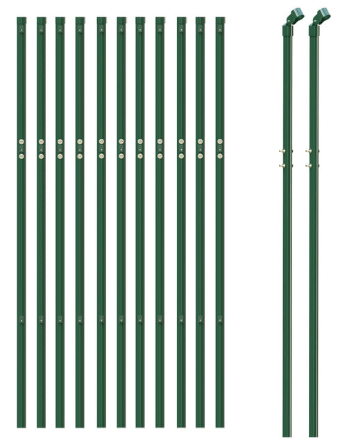Загрузите изображение в средство просмотра галереи, Gard plasă de sârmă, verde, 0,8x25 m, oțel galvanizat Lando - Lando
