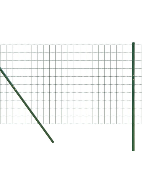 Încărcați imaginea în vizualizatorul Galerie, Gard plasă de sârmă, verde, 0,8x25 m, oțel galvanizat Lando - Lando
