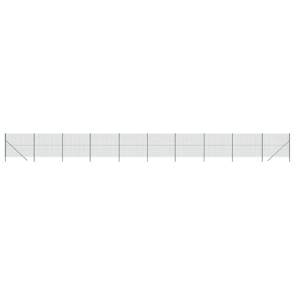 Gard plasă de sârmă, verde, 1,6x25 m, oțel galvanizat Lando - Lando