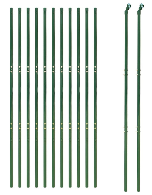 Загрузите изображение в средство просмотра галереи, Gard plasă de sârmă, verde, 1,8x25 m, oțel galvanizat Lando - Lando
