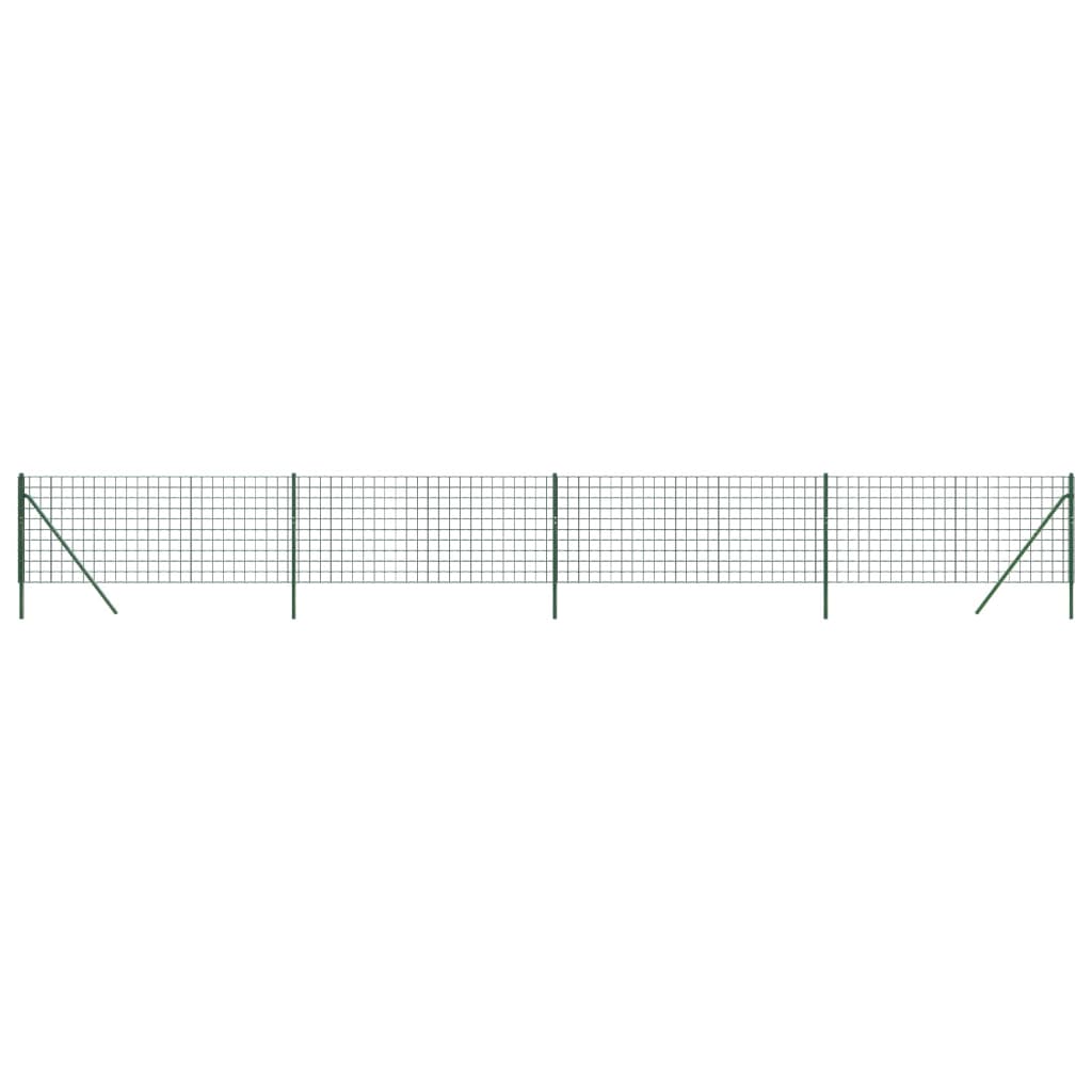 Gard plasă de sârmă verde 0,8x10 m, oțel galvanizat Lando - Lando