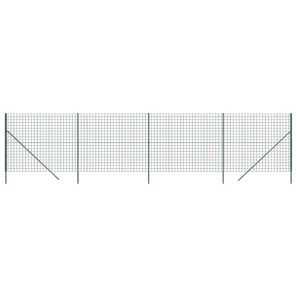 Gard plasă de sârmă, verde, 1,4x10 m, oțel galvanizat Lando - Lando